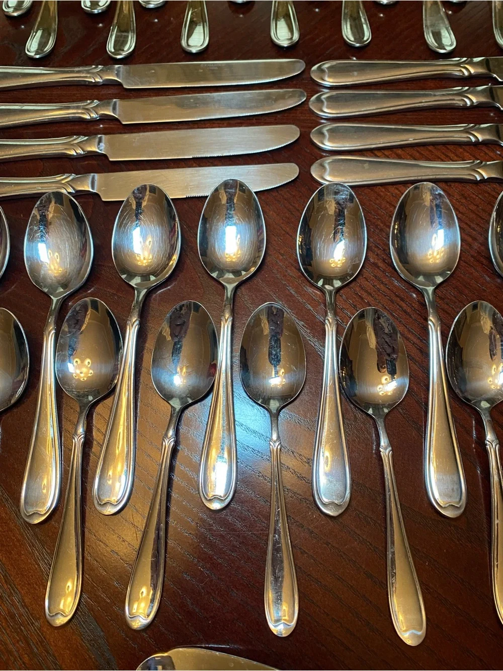 Wallace 18/10 Stainless Steel Flatware 8 piece  Set 45 pieces
